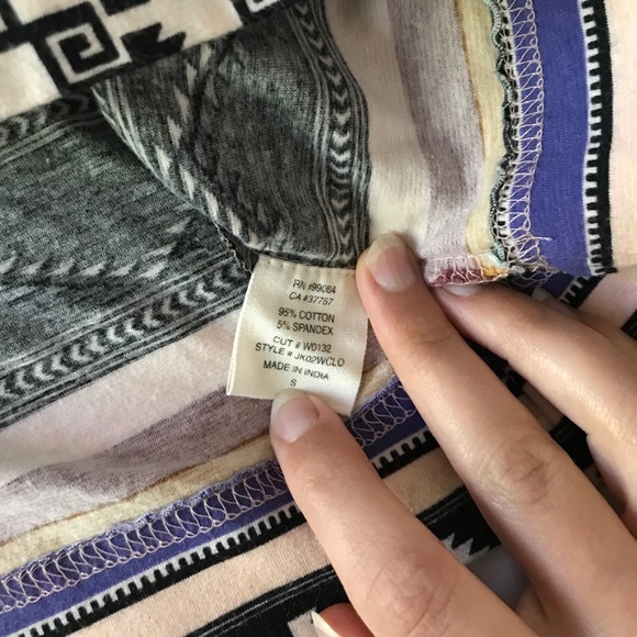 Billabong Aztec Print Knit Miniskirt | Small - Picture 4 of 4